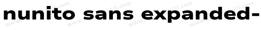 nunito sans expanded字体转换